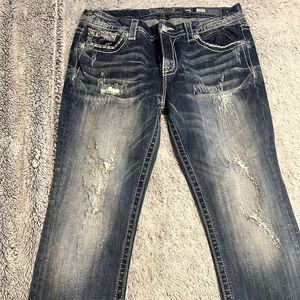 Miss Me Easy Stretch cropped Jean